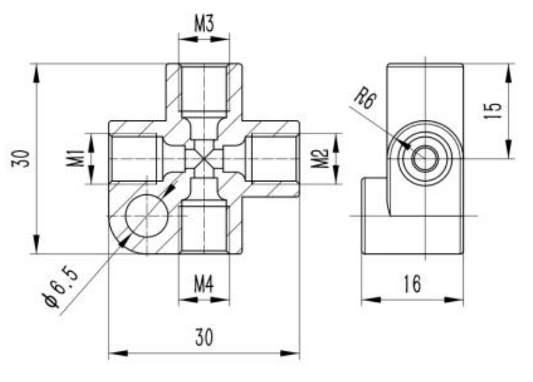 SGA Cross-Shaped Distributor