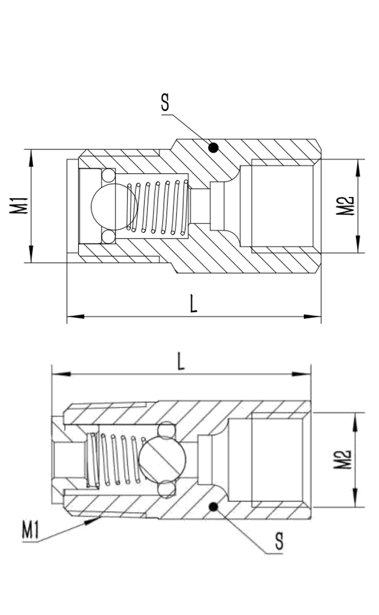 DX Straight-Through Check Valve